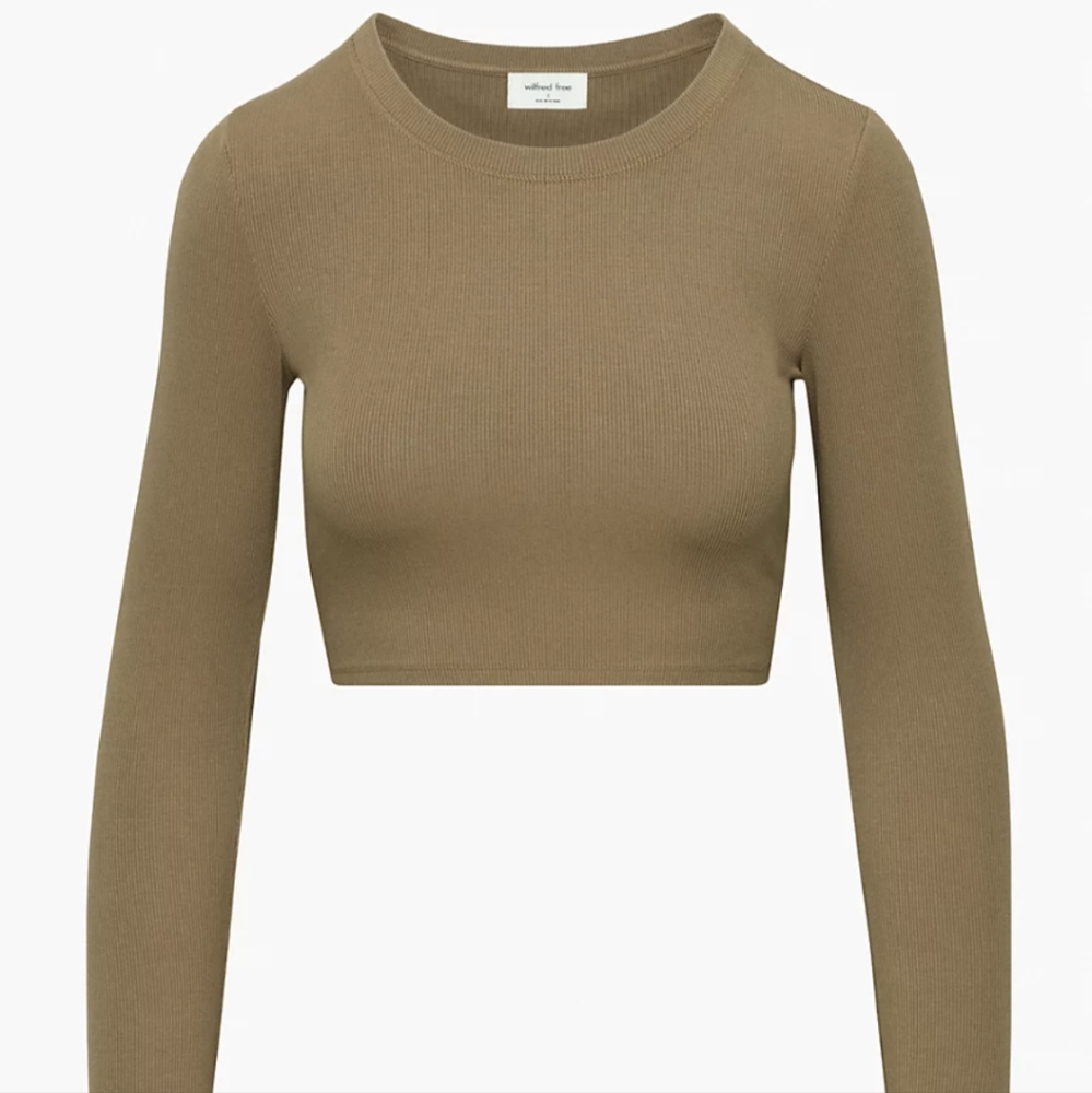 Gd Rustical Brown Wilfred Free Go To Cropped Long Sleeve in size XS